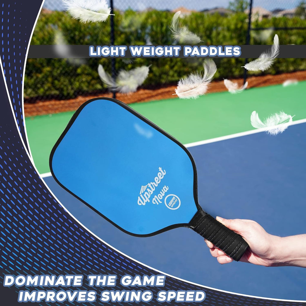 Graphite Pickleball Paddle Set | USAPA Approved Pickleball Set | Pickleball Rackets Include Padded Cover, Lightweight Honeycomb Composite Pickle Ball Paddles for Men & Women, Paddle Racket