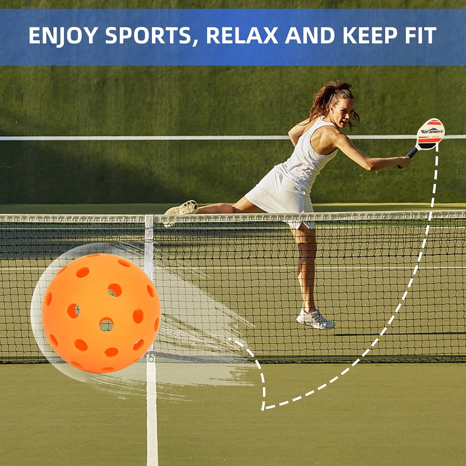 Wooden Pickleball Paddles Set 2 -  Beginner Racket,Pickle Ball Paddles with 2 Paddles,4 Balls and 1 Carry Bag,Durable and Classic (Choose Black and Wooden Version)