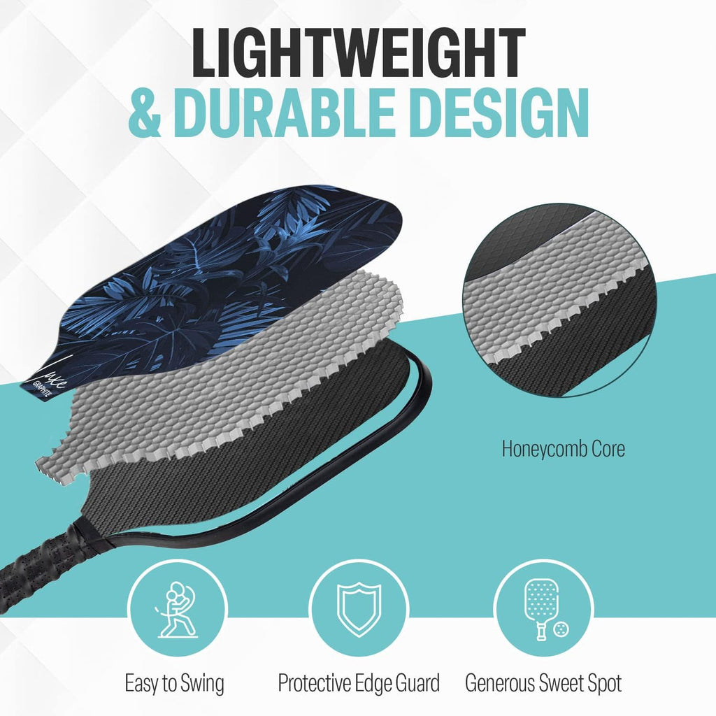 Carbon Fiber Pickleball Paddle – USAPA Approved 16Mm T700 Graphite Paddle with Textured Spin Surface | Lightweight Carbon Fiber Pickleball Paddles & Racket | Includes Paddle Cover